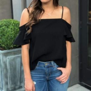 Black Off the Shoulder Top